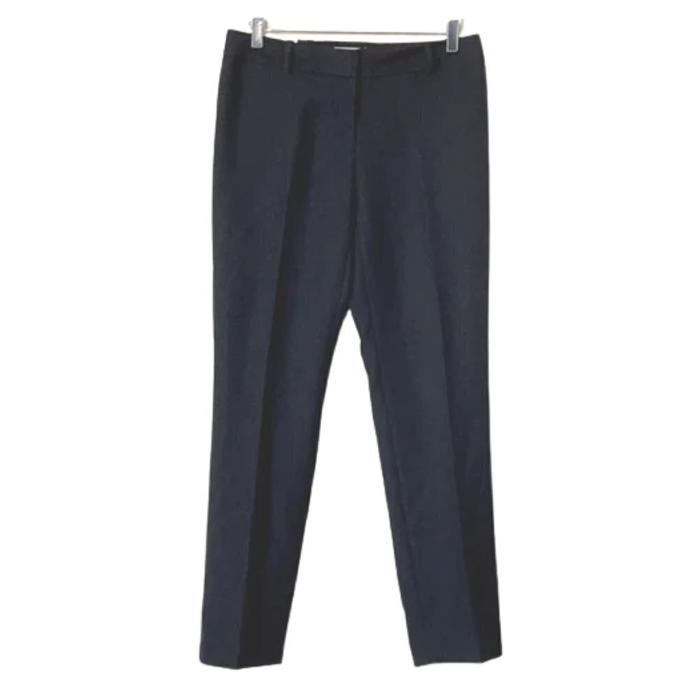 NWT Calvin Klein Black Slim Fit Textured Trouser Pants Sz. 6